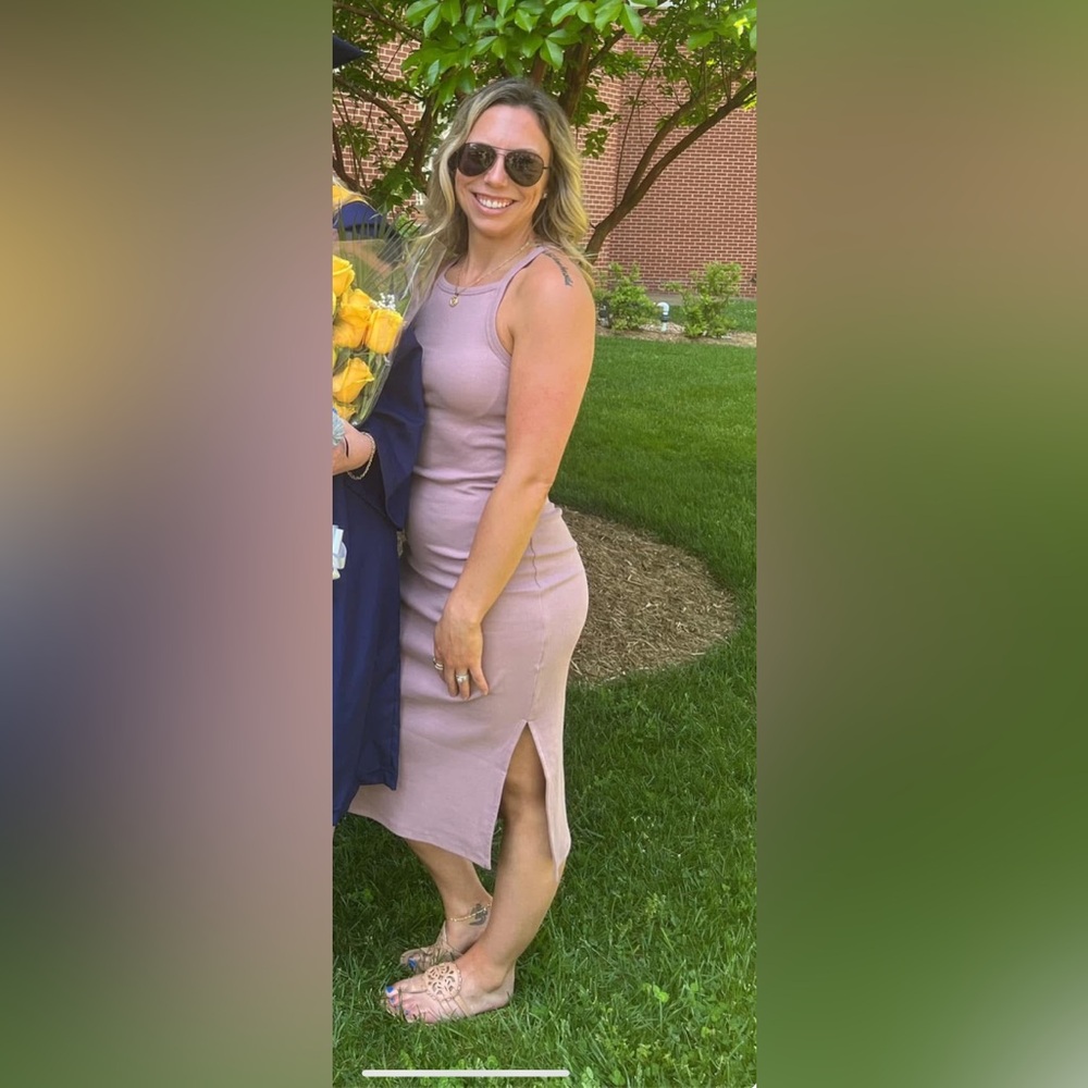 Old Navy Mauve Bodycon Midi Dress